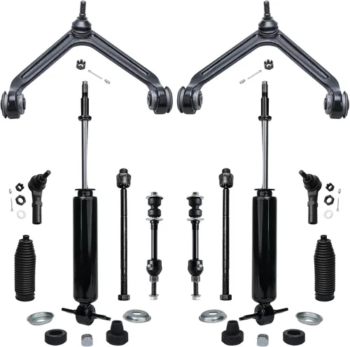 Vista 28 de Detroit Axle - Kit de extremo delantero para Hyundai Sonata XG350 XG300 Kia Optima, 2 brazos de control superiores con juntas de bola, 2 brazos