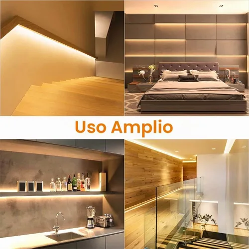 Vista 5 de Tira de luces LED Onforu de 5m, ULSAW011201 Blanco cálido