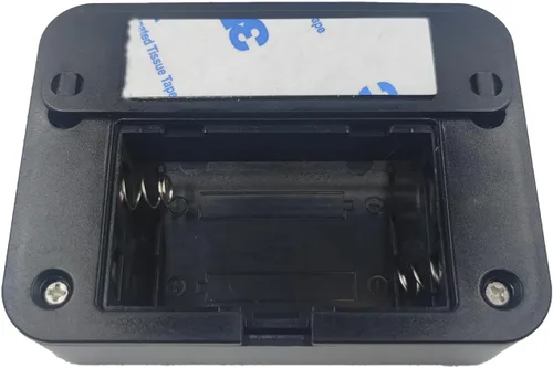 Vista 2 de Cargador de teléfono a batería Retención de emergencia en la pared USB Batería Power Bank Portátil 2 AA Baterías Enchufe alimentado (negro)