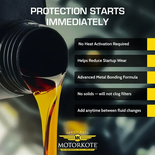 Vista 5 de MotorKote Tratamiento de motor hiperlubricante resistente Reductor de fricción para motores de gas y diésel 32 onzas, paquete de 3