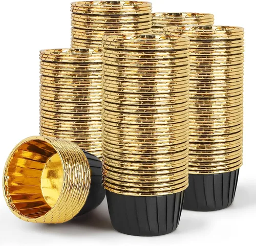 Vista 16 de EUSOAR Vasos para hornear, 50 forros para cupcakes de 3.5 onzas, forros para magdalenas de Navidad, envoltorios de cupcakes, papel para magdalenas