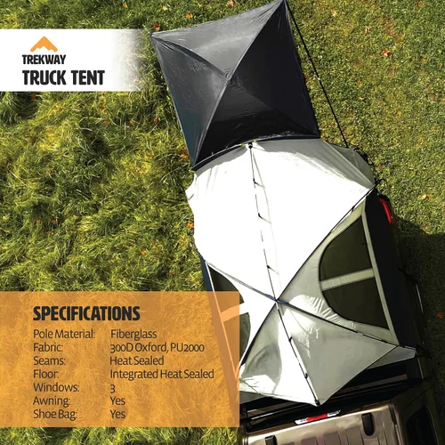 Vista 4 de Offroading - Tienda de campaña para caja de camioneta, longitud de 6.5 pies de caja