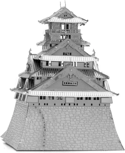 Vista 3 de Fascinations Kit de modelo de metal 3D del castillo de Osaka de la serie Premium de Metal Earth
