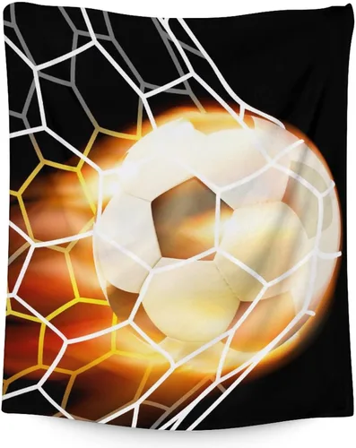 Vista 13 de Manta de fútbol para regalar – Manta deportiva de 30 x 40 pulgadas para adultos y niños, mantas coloridas de felpa suave para sofá, oficina