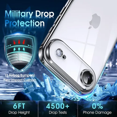 Vista 389 de Supdeal Funda cristalina transparente para iPhone 11, [No se amarillea] [Protección de la cámara] [Probado contra caídas de grado militar] Funda