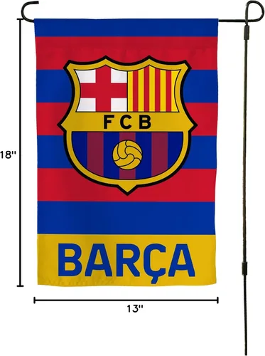 Vista 9 de Desert Cactus Bandera de jardín del FC Barcelona FCB – 19 x 12 pulgadas, bandera de fútbol Barcelona Barça Barça Barça, para exhibición al aire