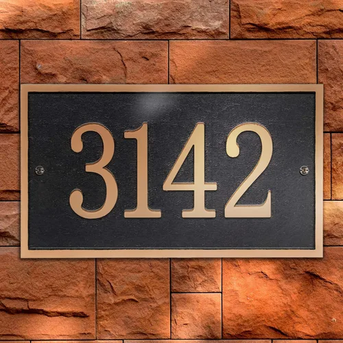 Vista 5 de Placa de dirección hecha a mano, número de letrero personalizado para casa