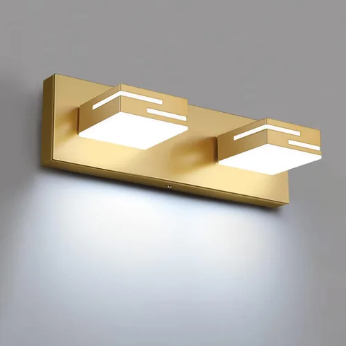 Vista 27 de Lámparas LED modernas para tocador de baño, 2 luces regulables de 15 pulgadas, color negro mate, para accesorios de iluminación de baño sobre