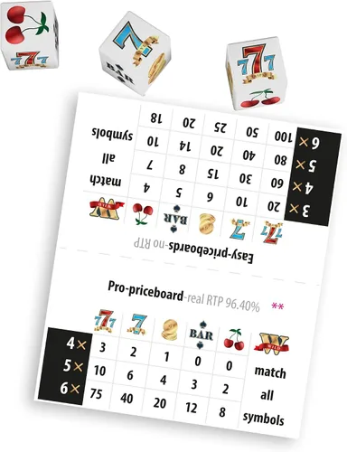 Vista 3 de Juego de dados 66, juego de dados rápido y fácil, números ganadores reales