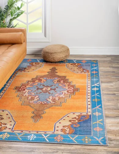 Vista 31 de Unique Loom Timeless Collection - Alfombra de área - Thomas (2' x 3' 1" ovalada, negro y blanco/gris)