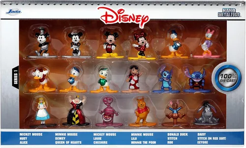 Vista 10 de Jada Toys Disney 1.65" 18-Pack Serie 1 - Figuras coleccionables de metal fundido a presión, juguetes para niños y adultos (33201)
