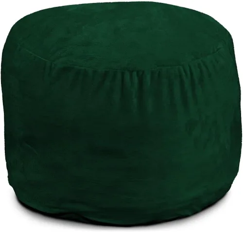 Vista 24 de ULTIMATE SACK Puf otomano de 2 pies Gamuza camello Relleno de espuma - Funda extraíble lavable Camel (Camel Suede)