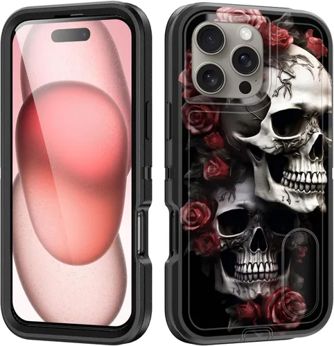 Vista 65 de Funda para iPhone Air con soporte integrado, a prueba de golpes, polvo y caídas, 3 capas, grado militar, funda protectora para iPhone Air de 6.5