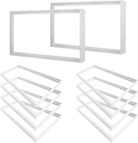 Vista 8 de Kit de montaje en superficie de 1 x 4 para panel plano LED, marco de techo de aluminio para 12 x 48 x 3.13 pulgadas, bueno para panel iluminado