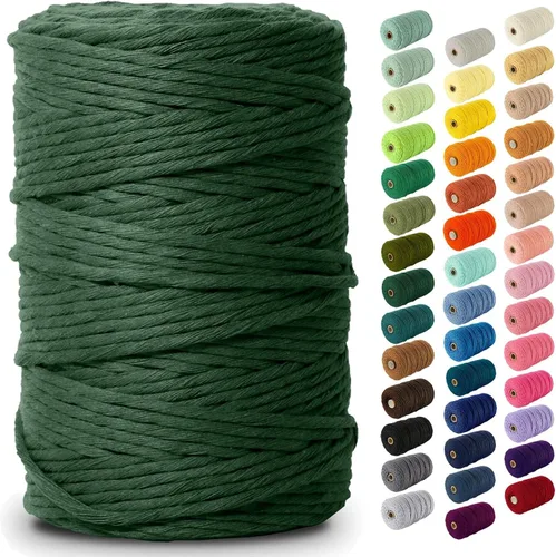 Vista 56 de Nook Theory Hilo de macramé de 3mm 109 yardas - Cuerda de macramé suave de 4mm, 5mm perfecta para nudos - Suministros de macramé para colgadores