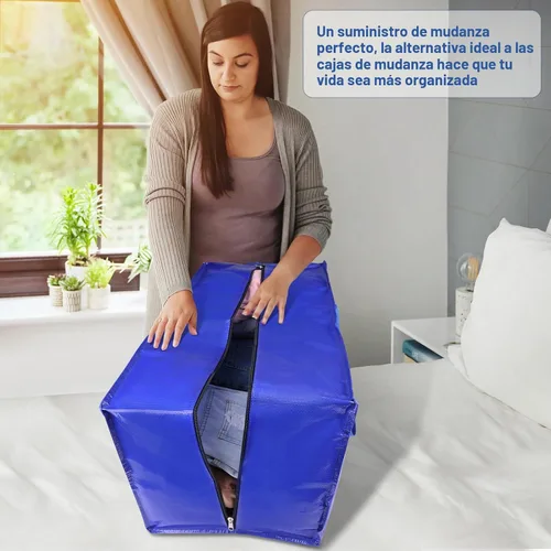 Vista 7 de BlissTotes Bolsas de mudanza, suministros de mudanza resistentes y bolsas de almacenamiento, bolsas de embalaje extragrandes, cajas con bolsillos