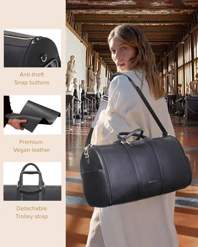 Vista 5 de Garment Bags For Travel Garment Duffle Bag, Convertible Garment Bags For Travel Carry On Garment Bag Large Hanging Duffle Bag, Suit Carry On Garment