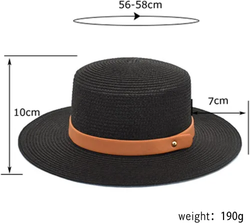 Vista 2 de Sombreros de playa para mujer, protector solar, paja de verano, enrollables, plegables, de ala ancha, protección UV, para viajes, vacaciones
