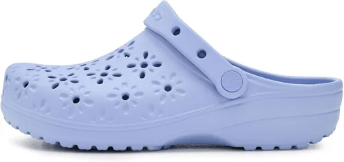Vista 4 de Crocs Zuecos clásicos con estampado floral unisex para adultos
