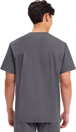 Vista 31 de Cherokee WW Professionals WW695 - Camisa de uniforme sanitario para hombre, con cuello en V