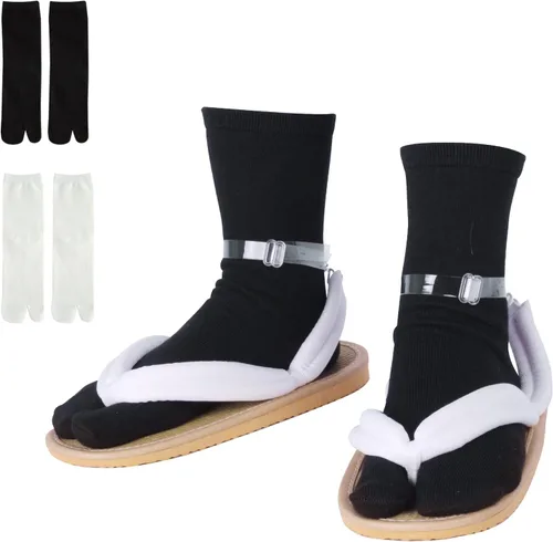 Vista 11 de Zapatos de zuecos unisex de anime para cosplay, accesorio de cosplay japonés Oshitari