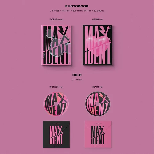 Vista 3 de STRAY KIDS - Mini álbum MAXIDENT HEART Ver. Photobook R + papel de letras + tarjetas de fotos + mini póster + calcomanía facial + 1 marco