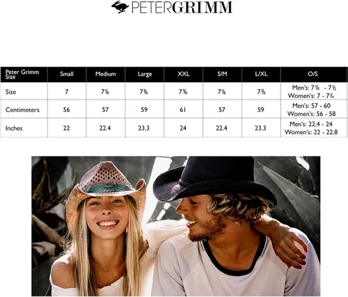 Vista 5 de Peter Grimm Depp - Fedora de paja natural para hombre