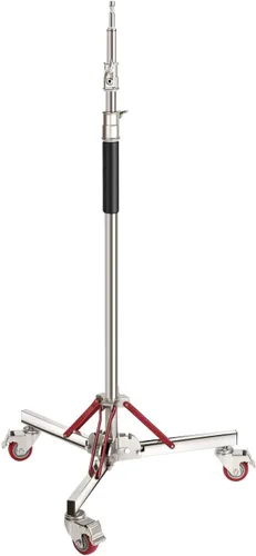 Vista 12 de NEEWER Soporte de Luz de Acero Inoxidable Resistente con Ruedas, Receptor Junior de 1-1/8", Espiga Baby con Resorte de 5/8", Carga Máxima 77lb