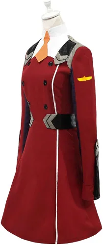 Vista 2 de BoerMee Womens Darling Cosplay Costume Zero Two School Uniform Dress