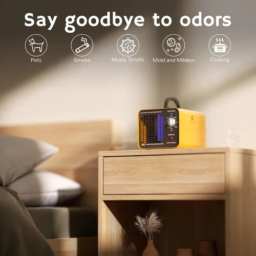 Vista 2 de Airthereal Generador de ozono MA10K-PRO, máquina de O3 de alta capacidad para áreas de más de 3500 pies cuadrados, removedor de olores ionizador