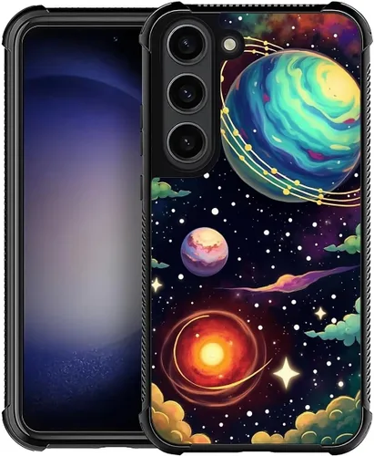 Vista 92 de Funda compatible con Samsung Galaxy S23, diseño de elefantes africanos, diseño increíble a prueba de golpes, antiarañazos, carcasa trasera