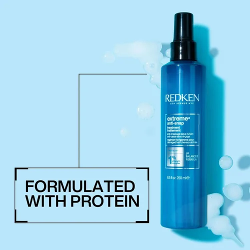 Vista 5 de Redken Extreme - Tratamiento sin enjuague antiquebradura y anti-rotura para cabello dañado - Fortifica y ayuda a reducir la rotura, infundido