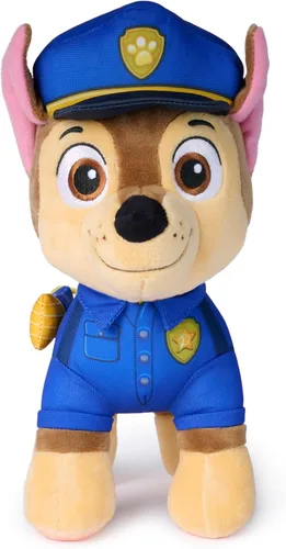 Vista 2 de Paw Patrol: Búsqueda y rescate Chase, juguete de peluche con accesorio