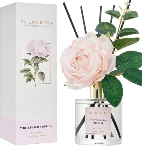 Vista 18 de Difusor de Varillas Cocorrína - Difusor Aromatizante con Aroma de Arroyo de Bambú con 8 Varillas, Difusor de Fragancia para Hogar, Decoración