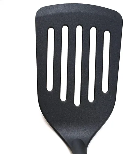 Vista 2 de Norpro Grip-Ez - Rotulador ranurado con mango de goma suave, negro, 12 x 3 x 3 pulgadas