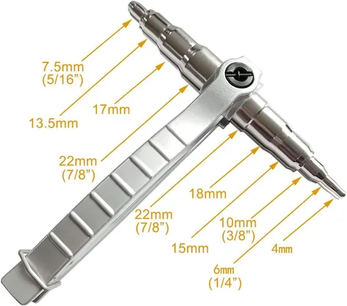Vista 2 de Joywayus Expansor de tubo de cobre, herramienta universal de expansión manual, herramienta de estampación de tubería de cobre de refrigeración