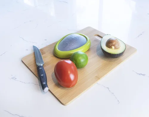 Vista 6 de Joie Fresh contenedor de almacenamiento de vaina elástica para aguacate, conservante de alimentos de silicona, mantiene los restos de productos