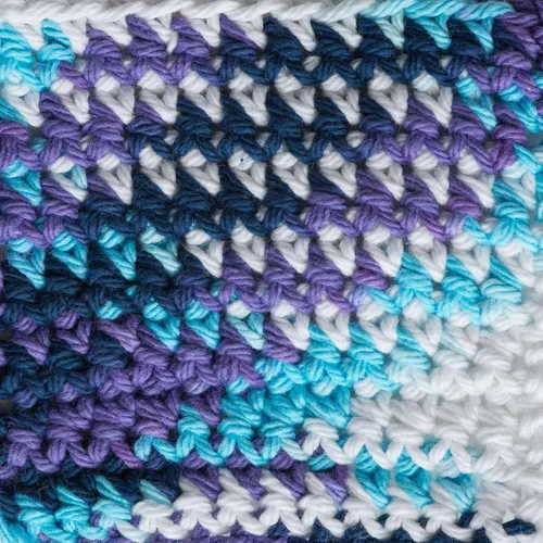 Vista 3 de Lily Sugar'n Cream - Paquete de 6 hilos de 100 % algodón con marcadores de puntada Bella's Crafts (mezcla azul)