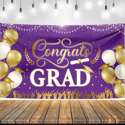 Vista 23 de KatchOn, Cartel de fotos de graduación de felicitaciones – Xtralarge, 72 x 44 pulgadas Cartel de fotos personalizado de graduación Fondo