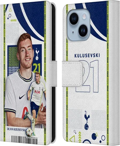 Vista 21 de Head Case Designs Officially Licensed Tottenham Hotspur F.C. Cristian Romero 2022/23 First Team Leather Wallet Case Compatible with Apple iPhone 11