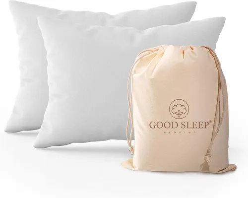 Vista 9 de Juego de 2 fundas de almohada Queen estándar, 100% algodón egipcio, ideales para el cuidado del cabello y la piel, fundas de almohada de tejido