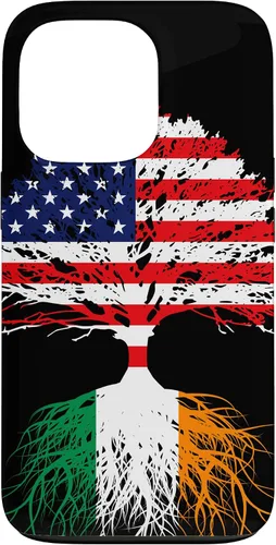 Vista 10 de iPhone 16 Ireland Born Irish Family Roots Irish American US Flag Gift Case