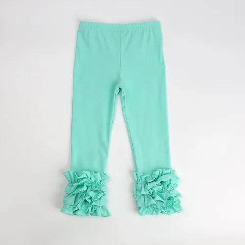 Vista 24 de HOOLCHEAN Leggings de algodón con volantes para bebés y niñas pequeñas