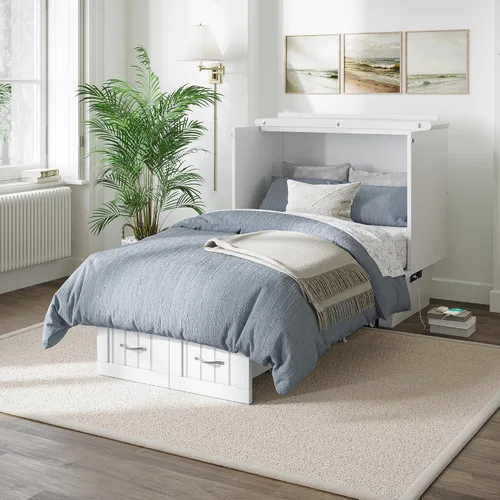 Vista 2 de Atlantic Muebles natucket Murphy cama Pecho, Madera Noble, Blanco