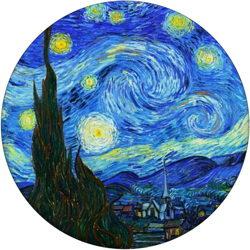 Vista 3 de Vincent Van Gogh Starry Night Art Painters PopSockets PopGrip intercambiable