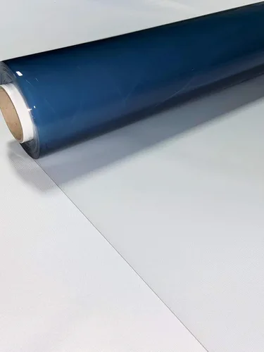 Vista 2 de Vinilo marino transparente calibre 20, doble pulido, 54 pulgadas de ancho por 5 yardas