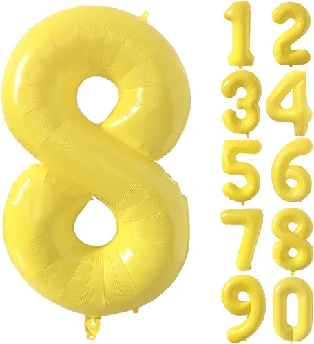 Vista 313 de Globos gigantes de helio de aluminio de 40 pulgadas, color negro, globos digitales grandes del número 0 para decoración de fiesta de cumpleaños