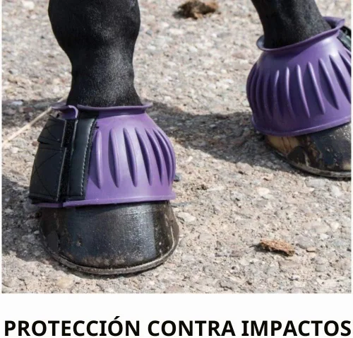 Vista 4 de Dura-Tech Botas de goma acanaladas de doble bloqueo para caballos Protección definitiva para caballos Escudo de impacto resistente Diseño sin