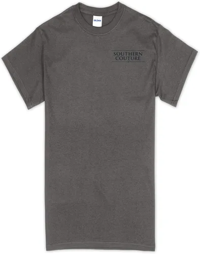 Vista 3 de Southern Couture Angels Among Us Camiseta de algodón gris carbón, talla XXL, Gris Carbón