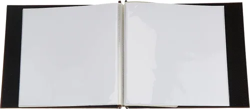 Vista 2 de Pioneer Photo Albums Pioneer - Libro de memorias de cuero sintético cosido a presión de 8 x 8 pulgadas, color marrón